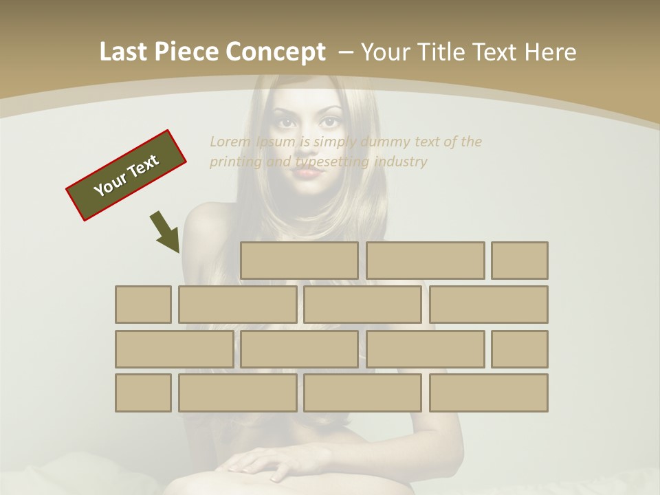 Pleasure Model Blond PowerPoint Template