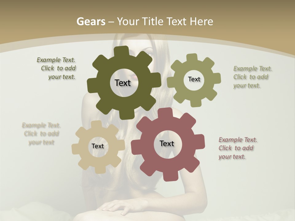 Pleasure Model Blond PowerPoint Template