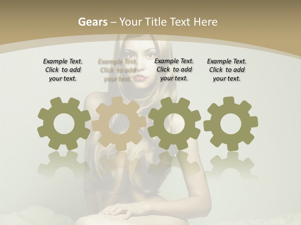 Pleasure Model Blond PowerPoint Template