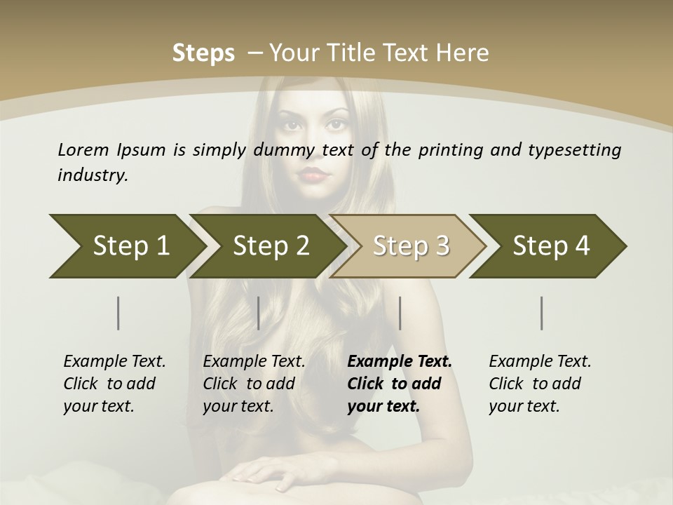 Pleasure Model Blond PowerPoint Template