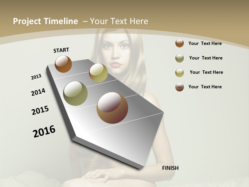 Pleasure Model Blond PowerPoint Template