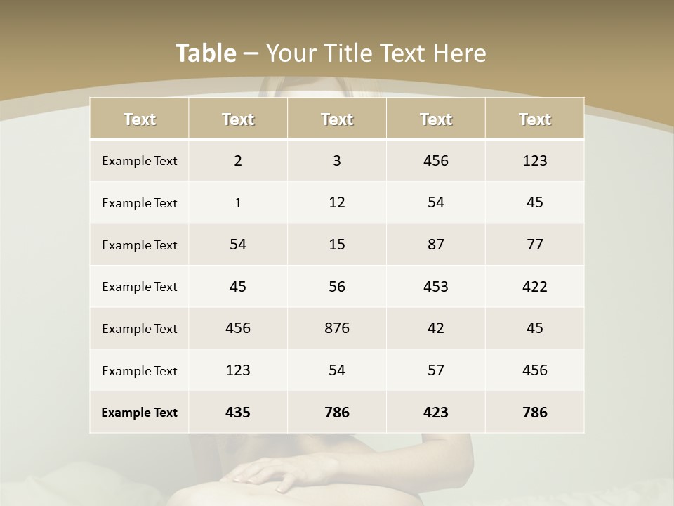 Pleasure Model Blond PowerPoint Template