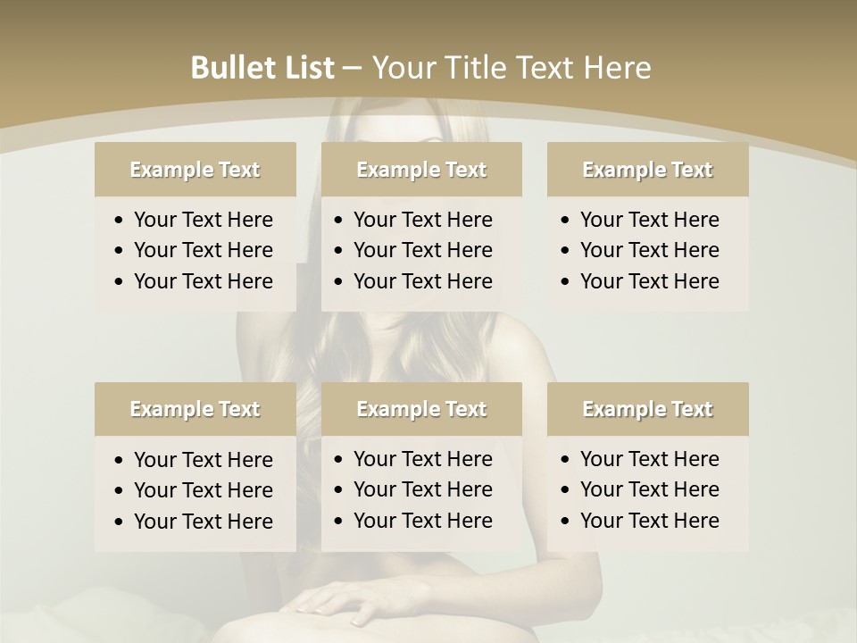 Pleasure Model Blond PowerPoint Template