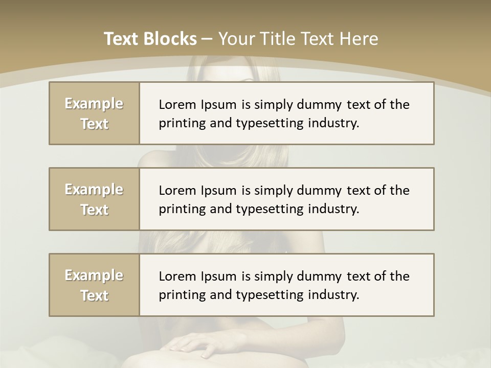 Pleasure Model Blond PowerPoint Template