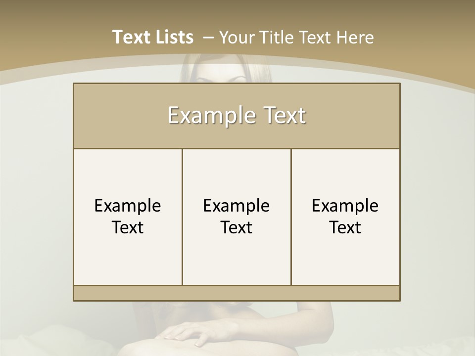 Pleasure Model Blond PowerPoint Template