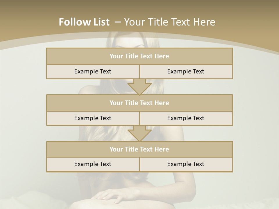 Pleasure Model Blond PowerPoint Template