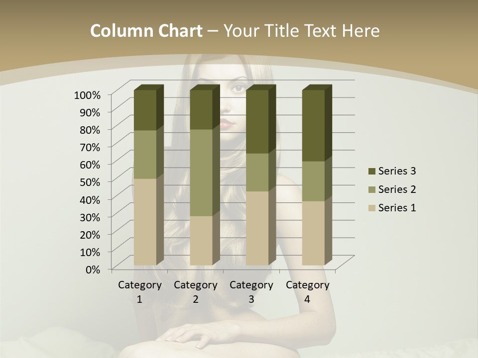 Pleasure Model Blond PowerPoint Template