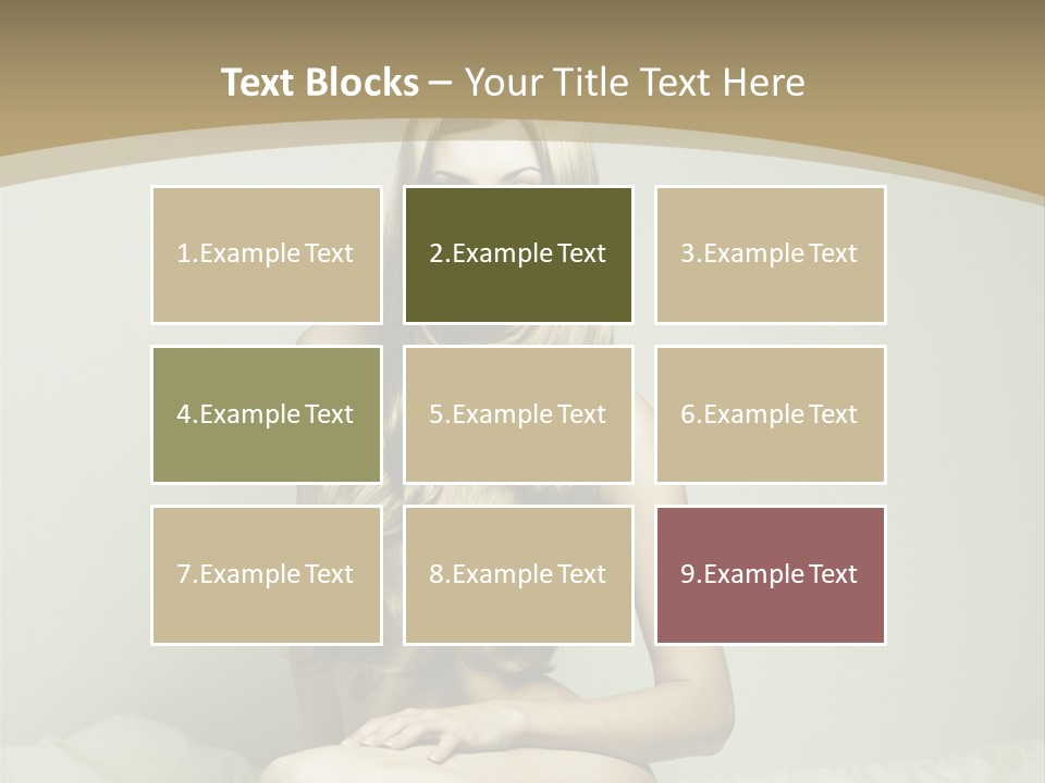 Pleasure Model Blond PowerPoint Template