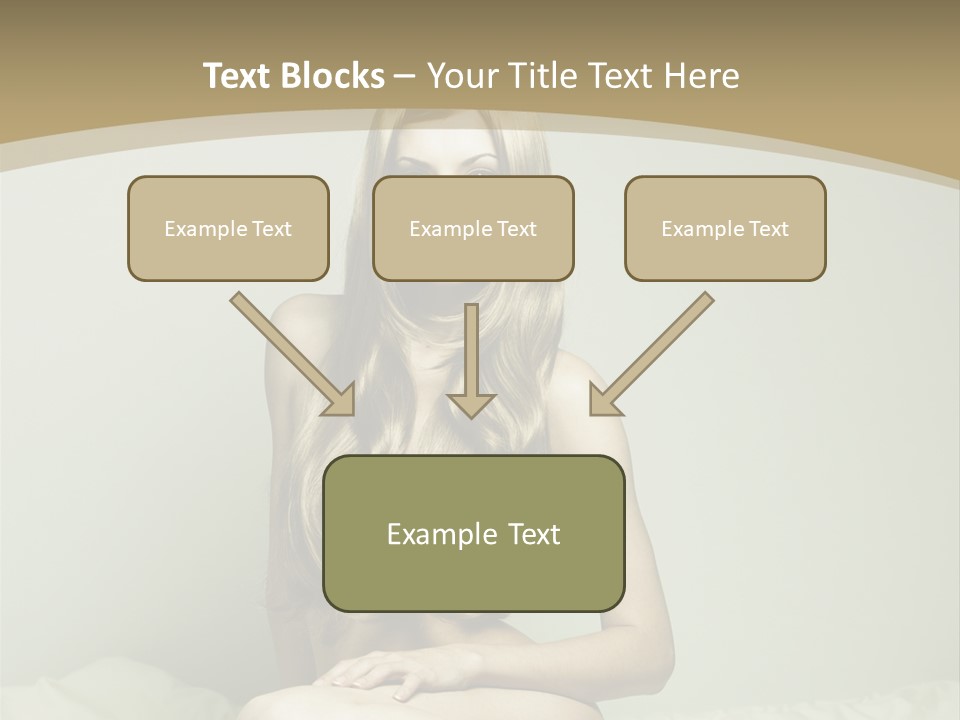 Pleasure Model Blond PowerPoint Template