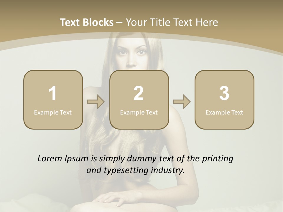 Pleasure Model Blond PowerPoint Template