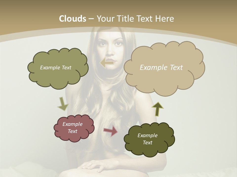 Pleasure Model Blond PowerPoint Template