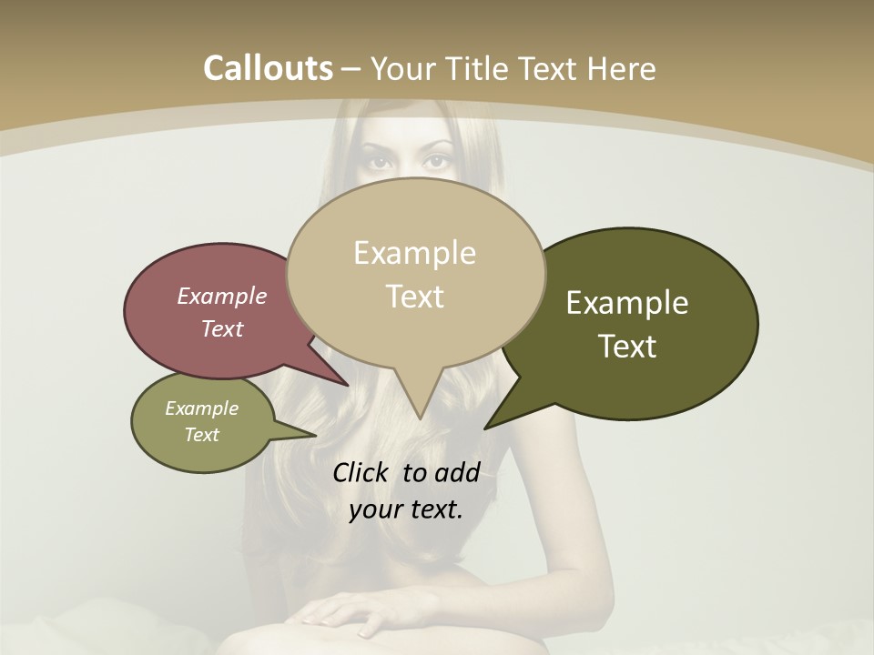 Pleasure Model Blond PowerPoint Template