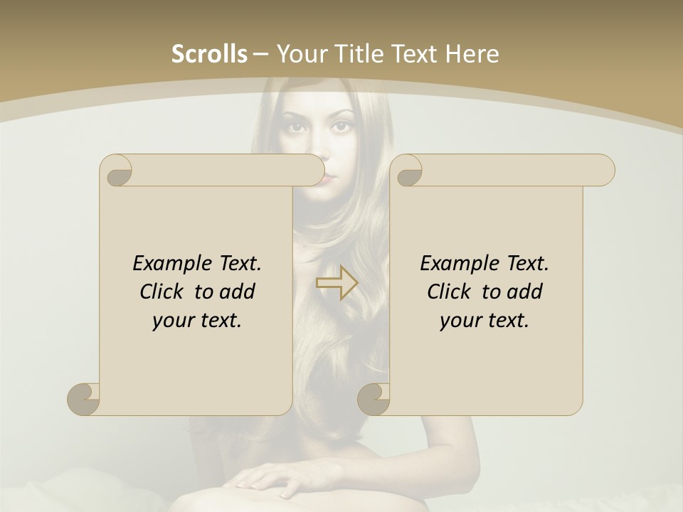 Pleasure Model Blond PowerPoint Template