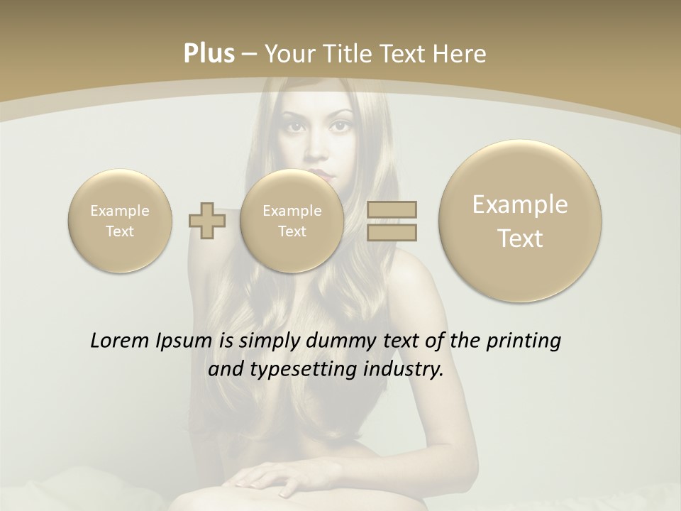 Pleasure Model Blond PowerPoint Template