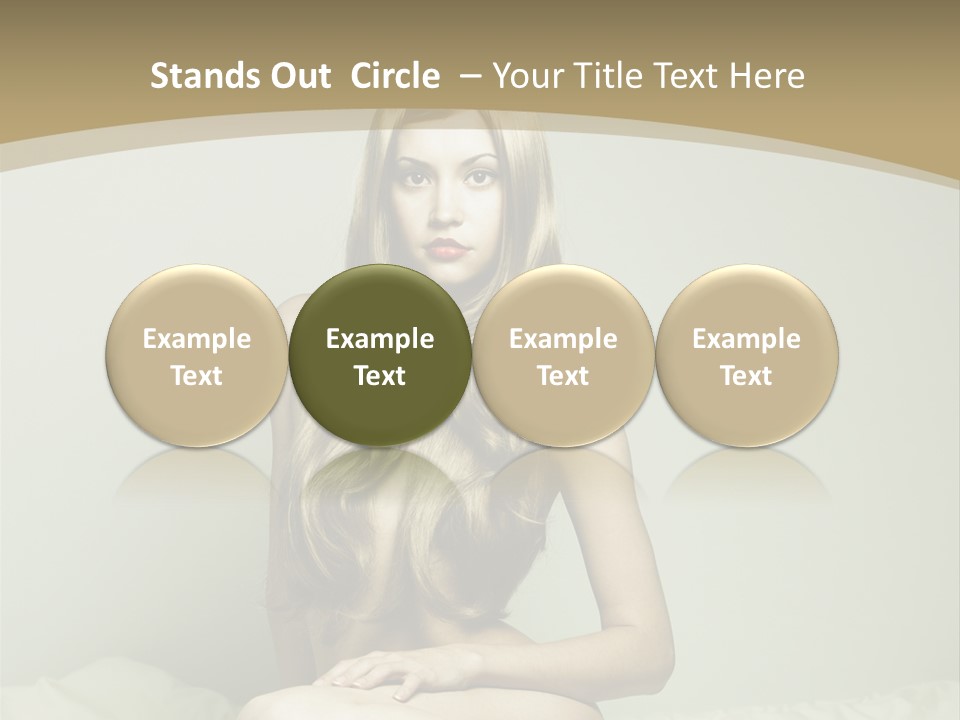 Pleasure Model Blond PowerPoint Template