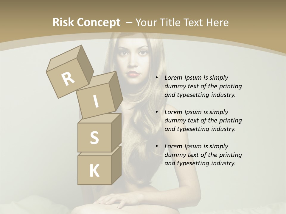 Pleasure Model Blond PowerPoint Template