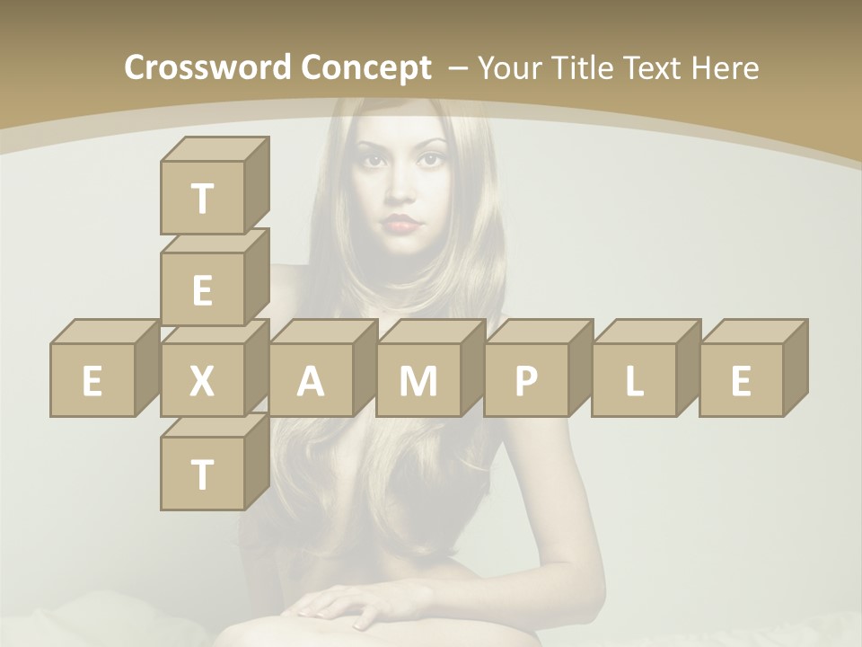 Pleasure Model Blond PowerPoint Template