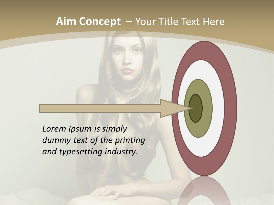 Pleasure Model Blond PowerPoint Template