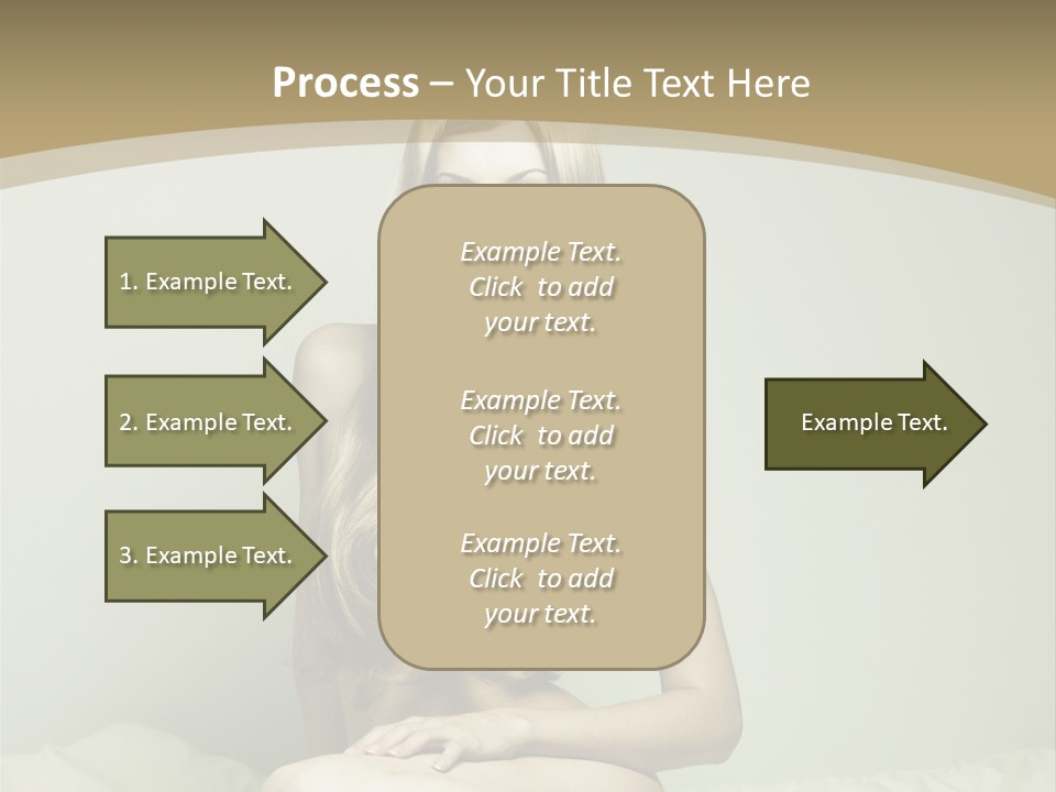 Pleasure Model Blond PowerPoint Template