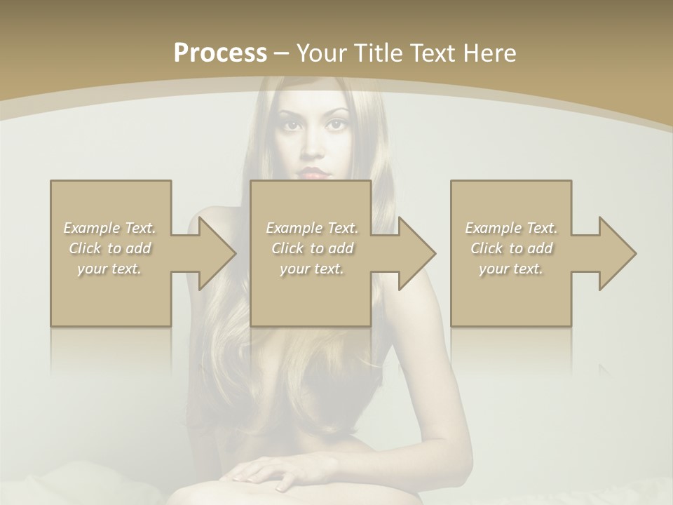 Pleasure Model Blond PowerPoint Template