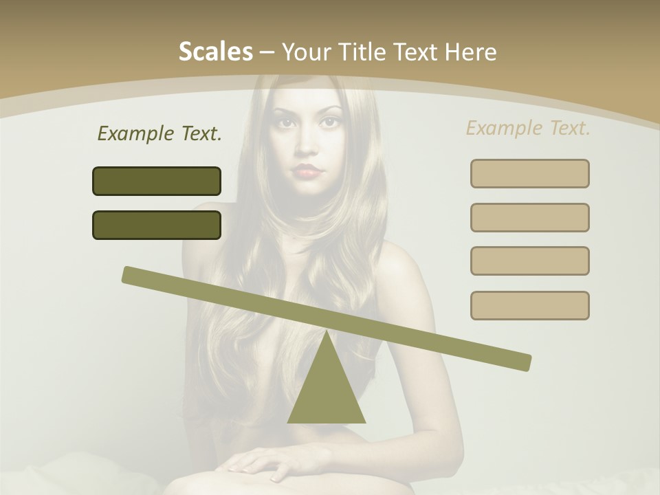Pleasure Model Blond PowerPoint Template