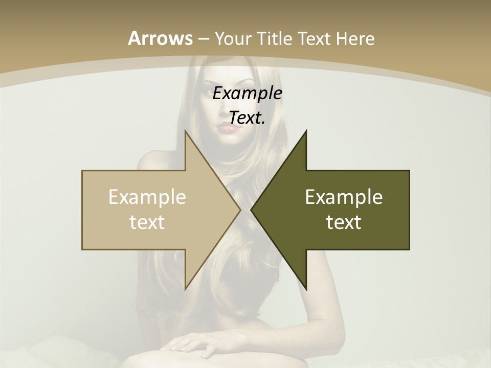 Pleasure Model Blond PowerPoint Template