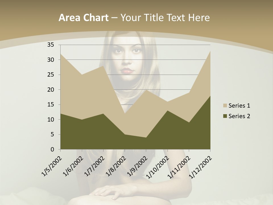 Pleasure Model Blond PowerPoint Template