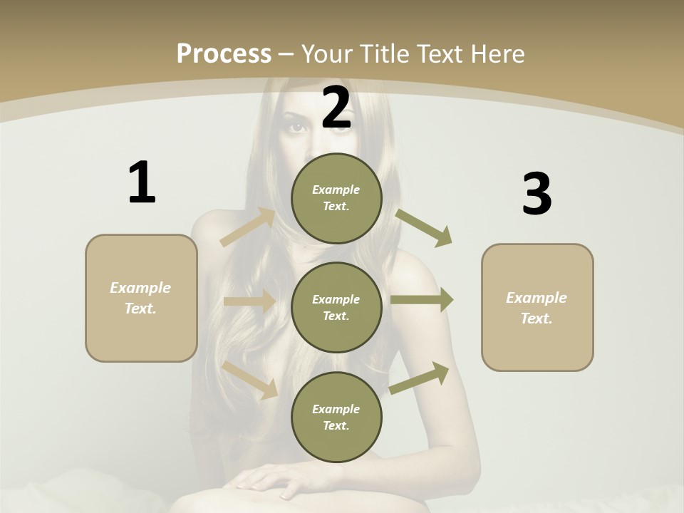 Pleasure Model Blond PowerPoint Template