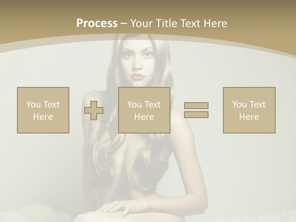 Pleasure Model Blond PowerPoint Template