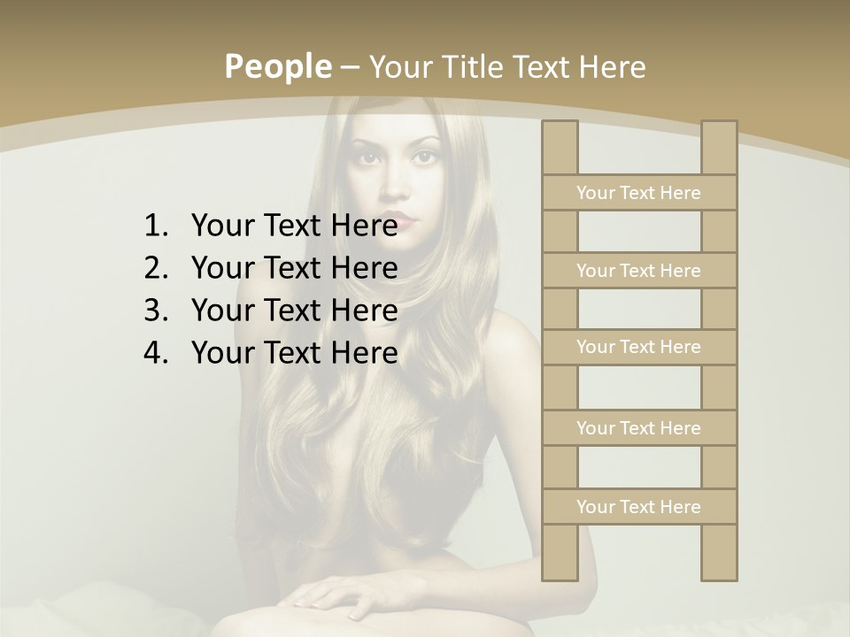 Pleasure Model Blond PowerPoint Template