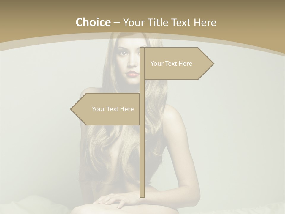 Pleasure Model Blond PowerPoint Template