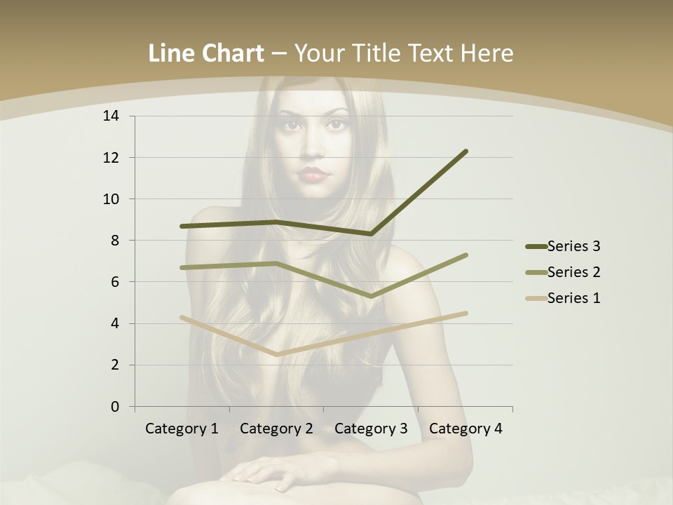 Pleasure Model Blond PowerPoint Template