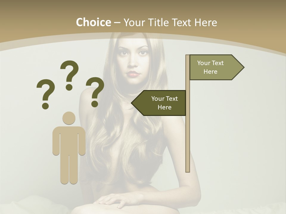 Pleasure Model Blond PowerPoint Template