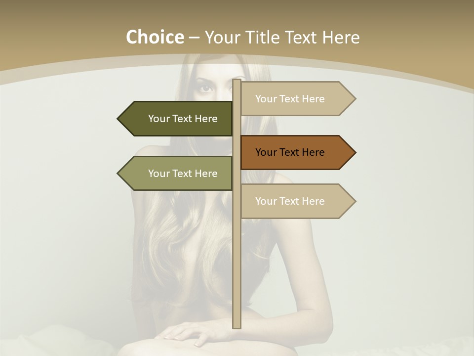 Pleasure Model Blond PowerPoint Template