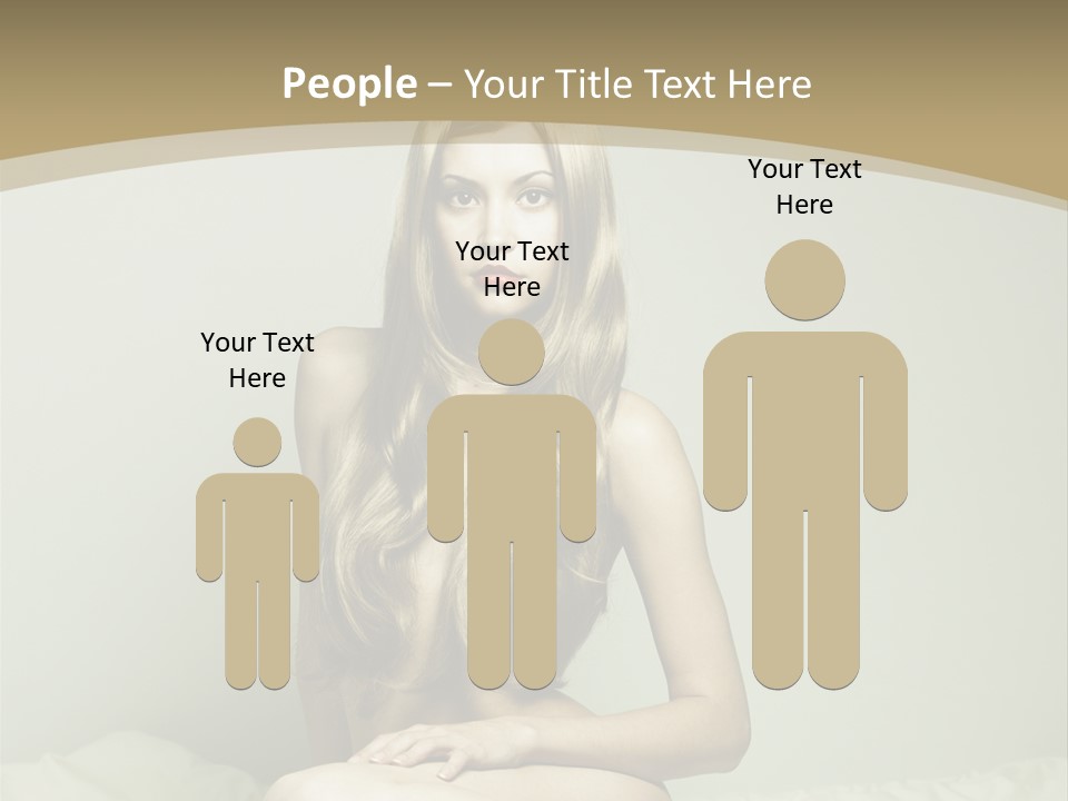 Pleasure Model Blond PowerPoint Template