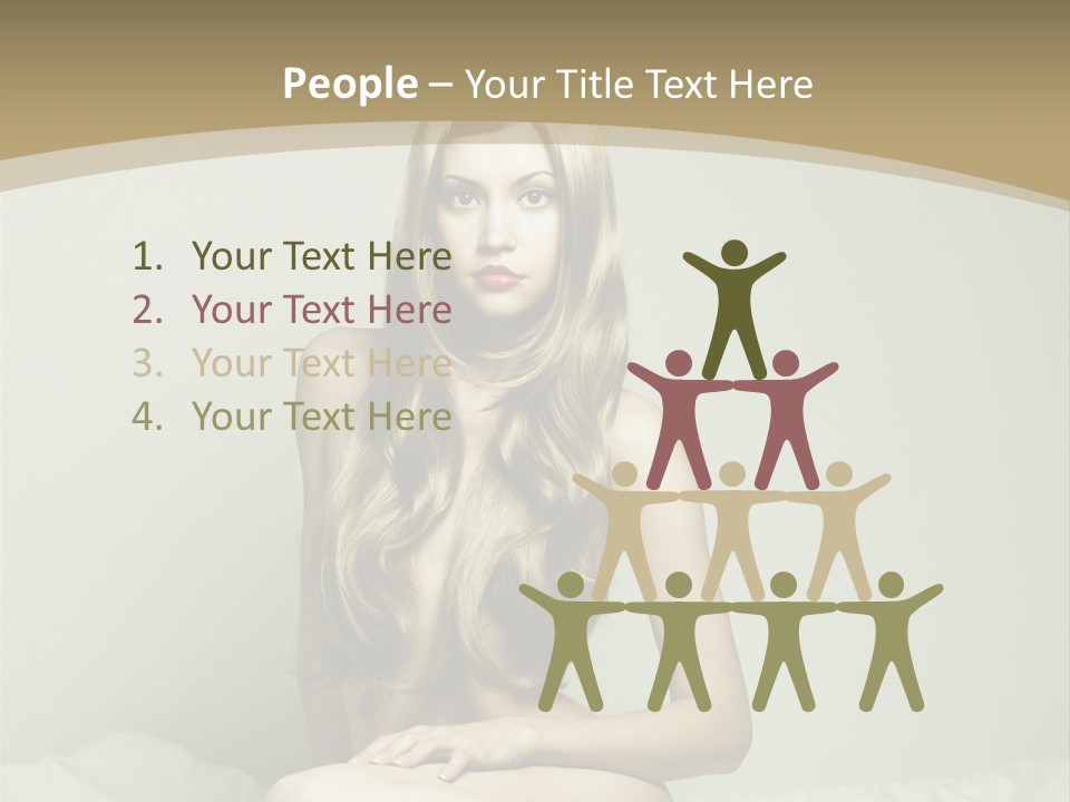 Pleasure Model Blond PowerPoint Template