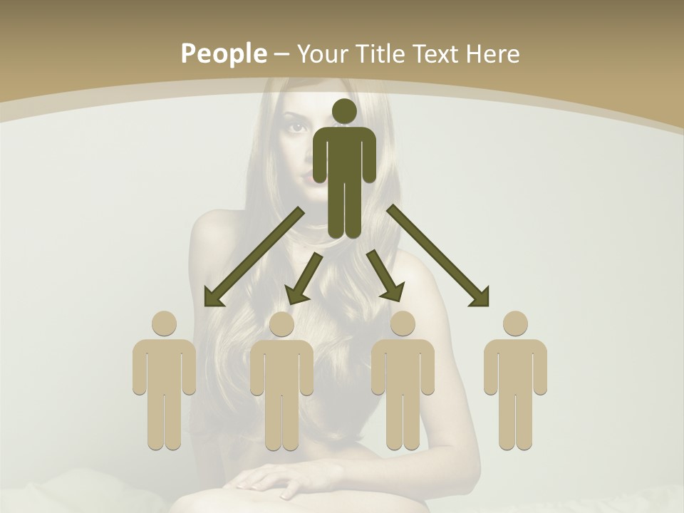 Pleasure Model Blond PowerPoint Template