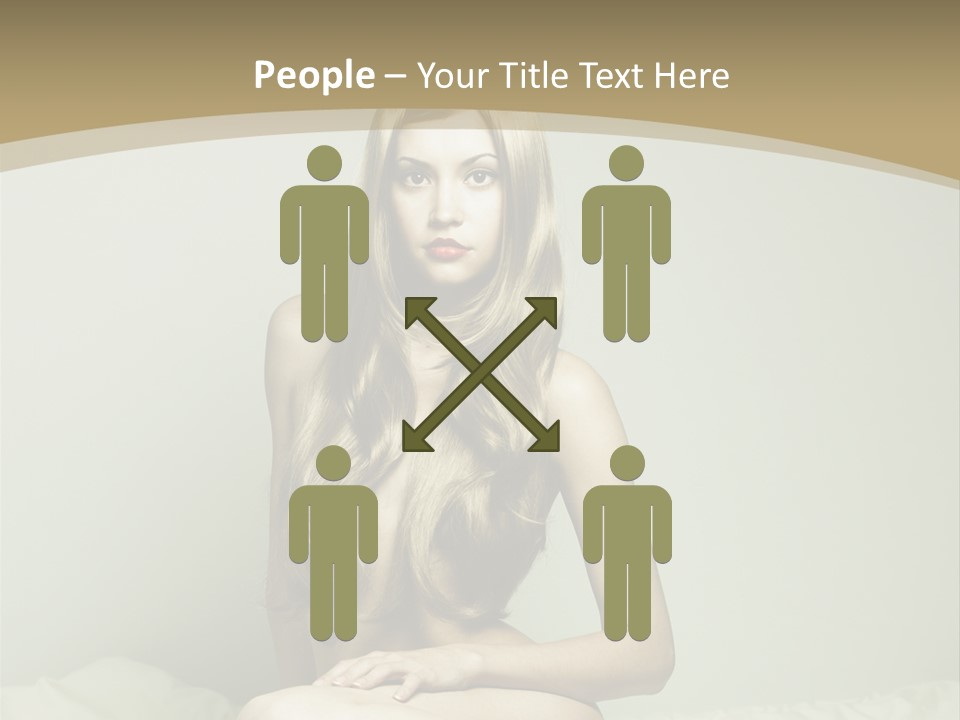 Pleasure Model Blond PowerPoint Template