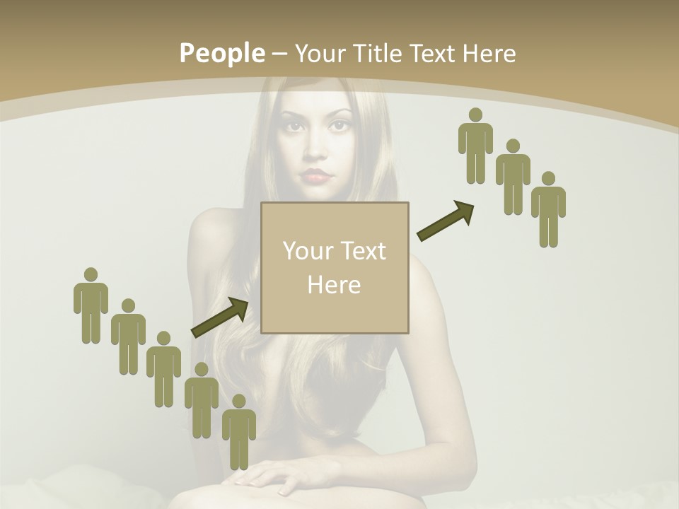 Pleasure Model Blond PowerPoint Template