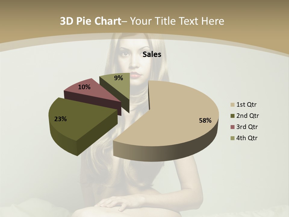 Pleasure Model Blond PowerPoint Template