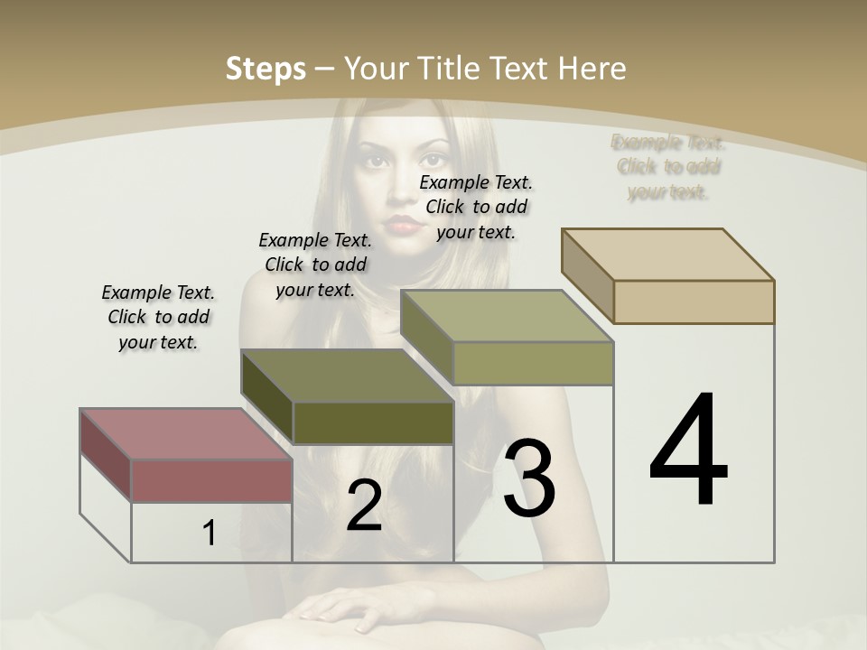 Pleasure Model Blond PowerPoint Template