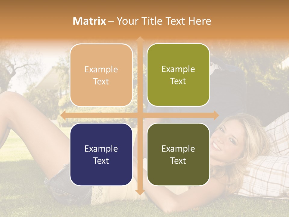 Umbrella Girl Baby PowerPoint Template