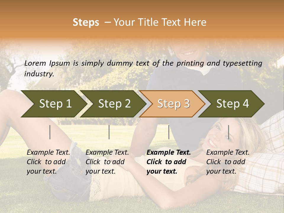 Umbrella Girl Baby PowerPoint Template