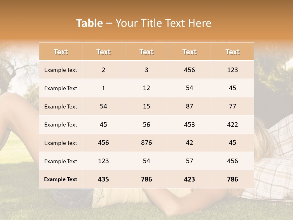 Umbrella Girl Baby PowerPoint Template