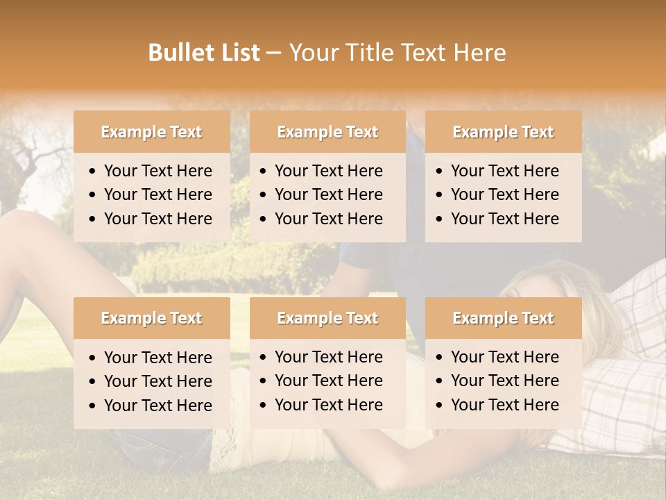 Umbrella Girl Baby PowerPoint Template