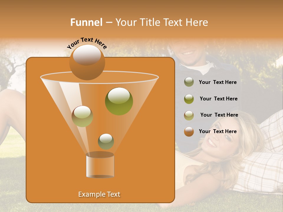 Umbrella Girl Baby PowerPoint Template