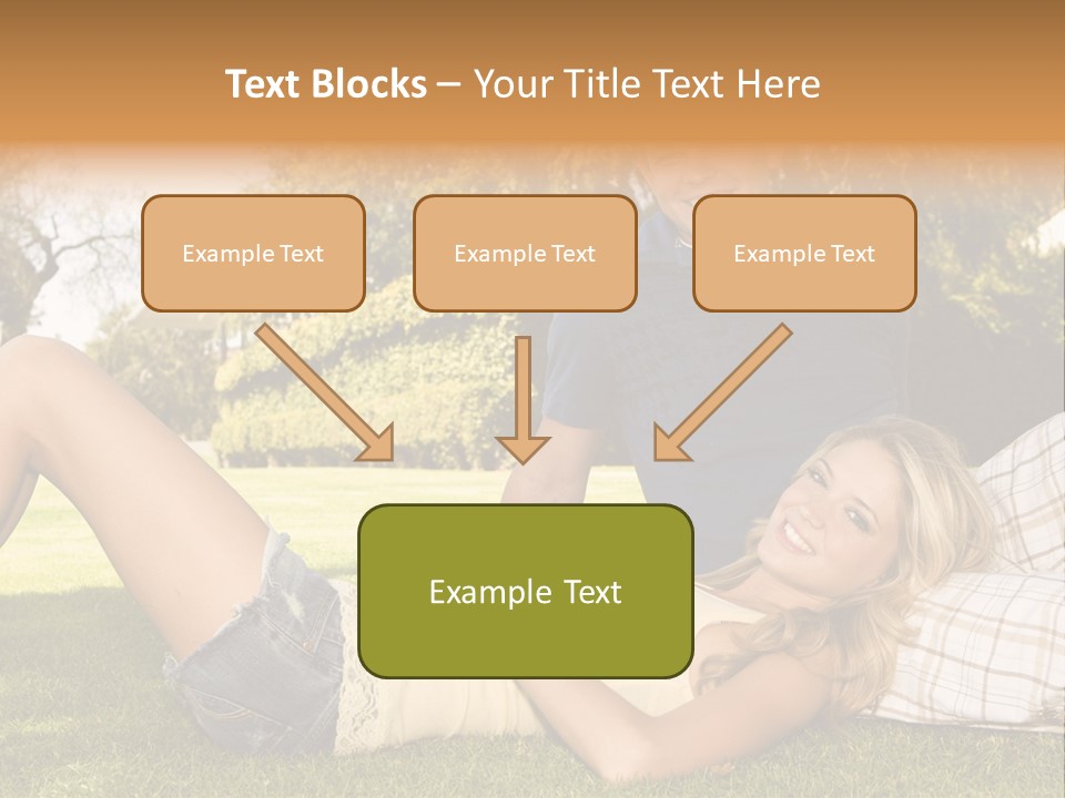 Umbrella Girl Baby PowerPoint Template