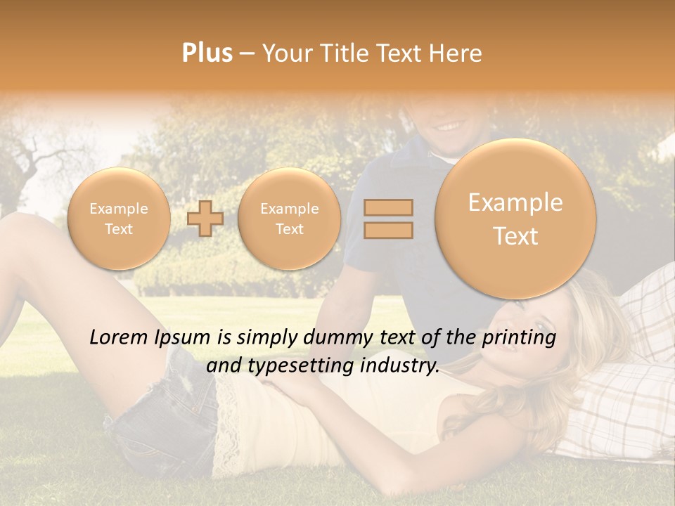 Umbrella Girl Baby PowerPoint Template