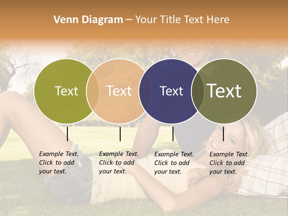 Umbrella Girl Baby PowerPoint Template