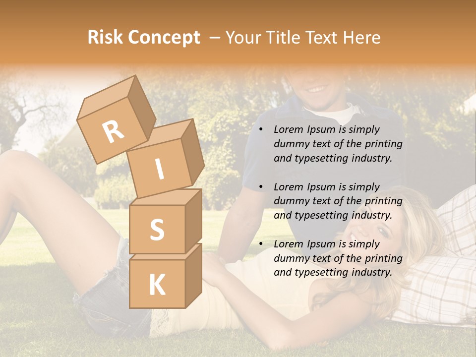 Umbrella Girl Baby PowerPoint Template